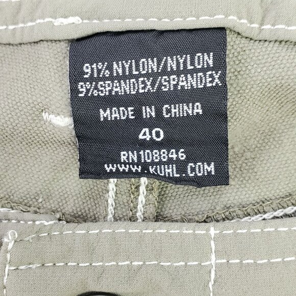 Kuhl Renegade Cargo Outdoor Shorts Mens Size 40 Hiking Climbing Gorpcore - Picture 2 of 8